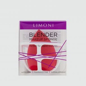 Спонж для макияжа в наборе с корзинкой LIMONI Blender Makeup Red Sponge 17 гр