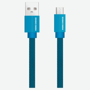 Дата-кабель More choice K20m, USB – Micro-USB, 2.1А, синий