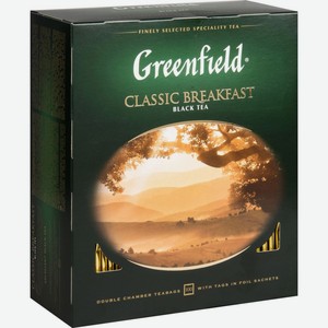 Чай чёрный Greenfield Classic Breakfast, 100×2 г