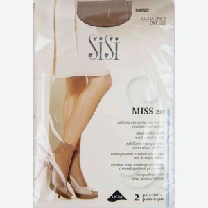 Носки женские SiSi Miss цвет: daino/загар размер: единый, 20 den, 2 пары