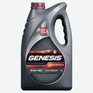 Масло моторное Лукойл Genesis Armortech 5W-40 синтетическое, 4 л