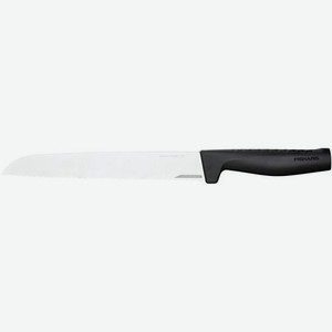 Нож Fiskars Hard Edge, для хлеба, 218мм, заточка прямая, стальной, черный [1054945]