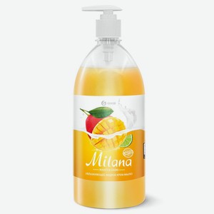 Жидкое крем-мыло <Milana> манго и лайм с дозатором 1л Россия