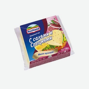 Сыр плавленный <Хохланд> салями/специи тост 150г Россия
