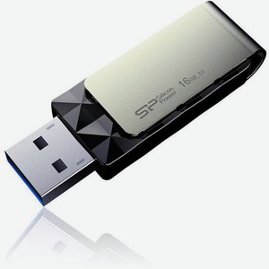 Флешка USB Silicon Power Blaze B30 16ГБ, USB3.0, черный и серый [sp016gbuf3b30v1k]