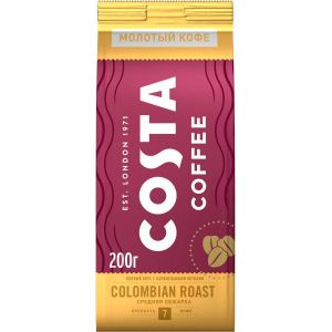 Кофе молотый Costa Coffee Сolombian Roast 200г