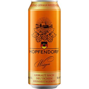 Пиво Хопфендорф Хефе Вайцен светлое пастеризованное нефильрованное неосветленное 0,5 л