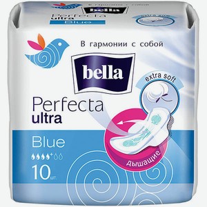 Прокладки Bella Perfecta Ultra, 10 шт./уп. - Blue - Rose Deo Fresh