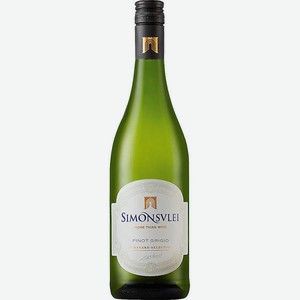 Вино Simonsvlei Pinot Grigio Western Cape WO белое сухое, алк. 13%, 0,75 л