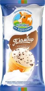 Мороженое Коровка из Кореновки Пломбир с шоколадной стружкой 80г