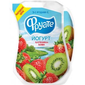Йогурт питьевой Фруате Клубника Киви 1.5% 950мл