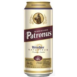 Пиво PATRONUS Heweissbier Hell пшеничное светлое нефильтрованное; Weissbier светлое фильтрованное 5-5,5%, 0,5 л (Германия)