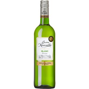 Вино безалкогольное Бон Новель белое полусладкое 0,75 л